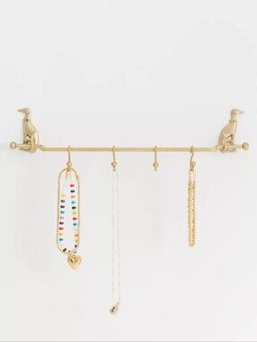 Anthropologie Caine Dog Brass Jewelry Rack